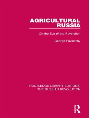 cover image of Agricultural Russia
